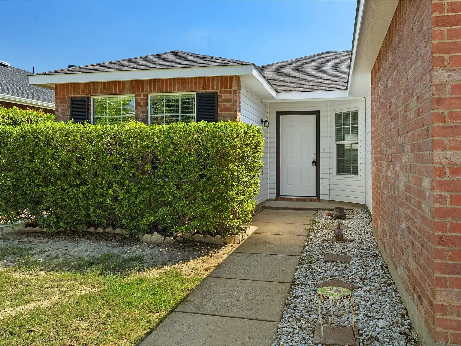front of house we purchased with cash in Fort Worth