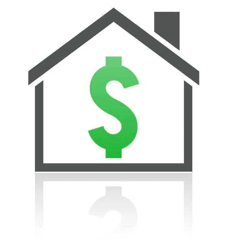 House and dollar sign icon